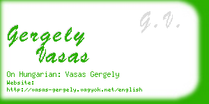 gergely vasas business card